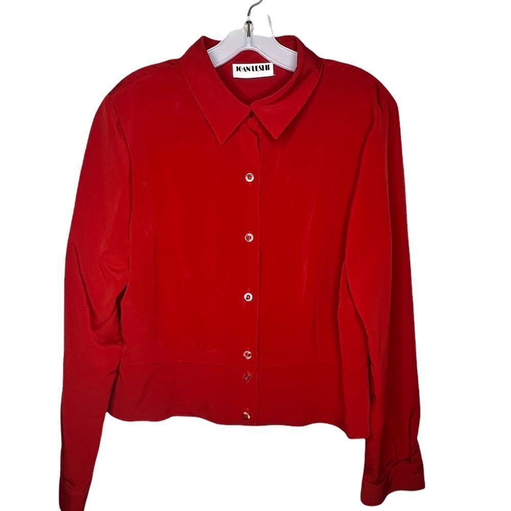 Vintage Joan Leslie Red Blouse